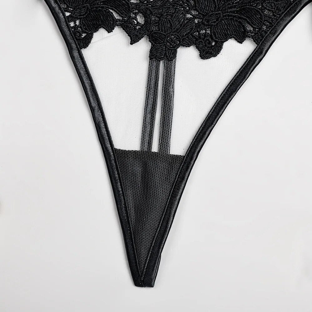 Ensemble de soutien-gorge en dentelle 3 pièces pour femmes, soutien-gorge à armatures ajouré + string, ensemble de sous-vêtements, 5 couleurs, ensemble de Lingerie Sexy