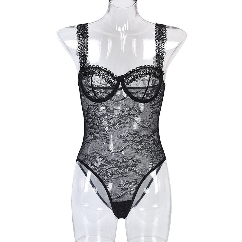 Spaghetti strap lace bodysuit - summer 2022 collection